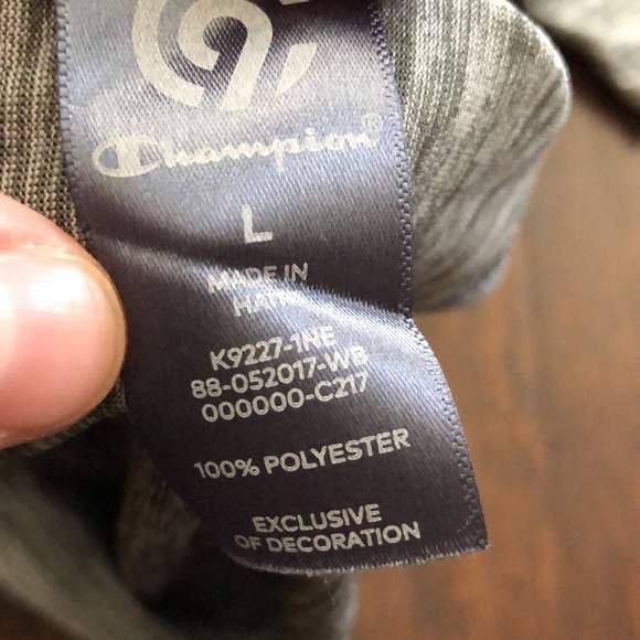 Champion Grey Dri Fit Shirt - Picture 5 of 6